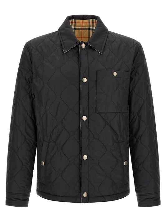 Burberry Black Polyamide Full-Length Jacket - HBPS Beauty & Fashion