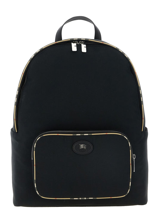 Burberry Black Polyester Backpack - HBPS Beauty & Fashion