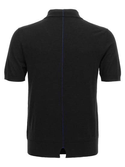 Burberry Black Wool Polo Shirt - HBPS Beauty & Fashion