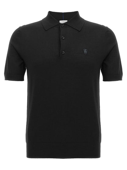 Burberry Black Wool Polo Shirt - HBPS Beauty & Fashion