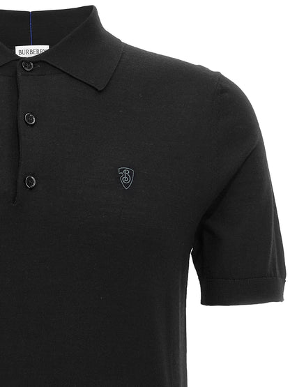 Burberry Black Wool Polo Shirt - HBPS Beauty & Fashion