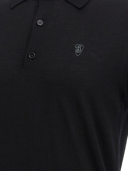 Burberry Black Wool Polo Shirt - HBPS Beauty & Fashion