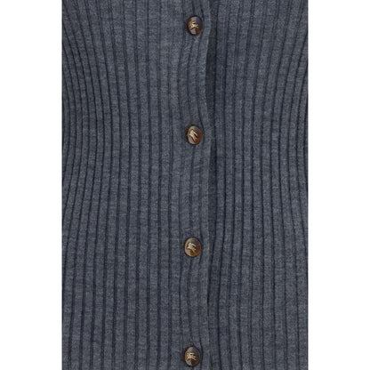 Burberry Gray Cashmere Cardigan - HBPS Beauty & Fashion