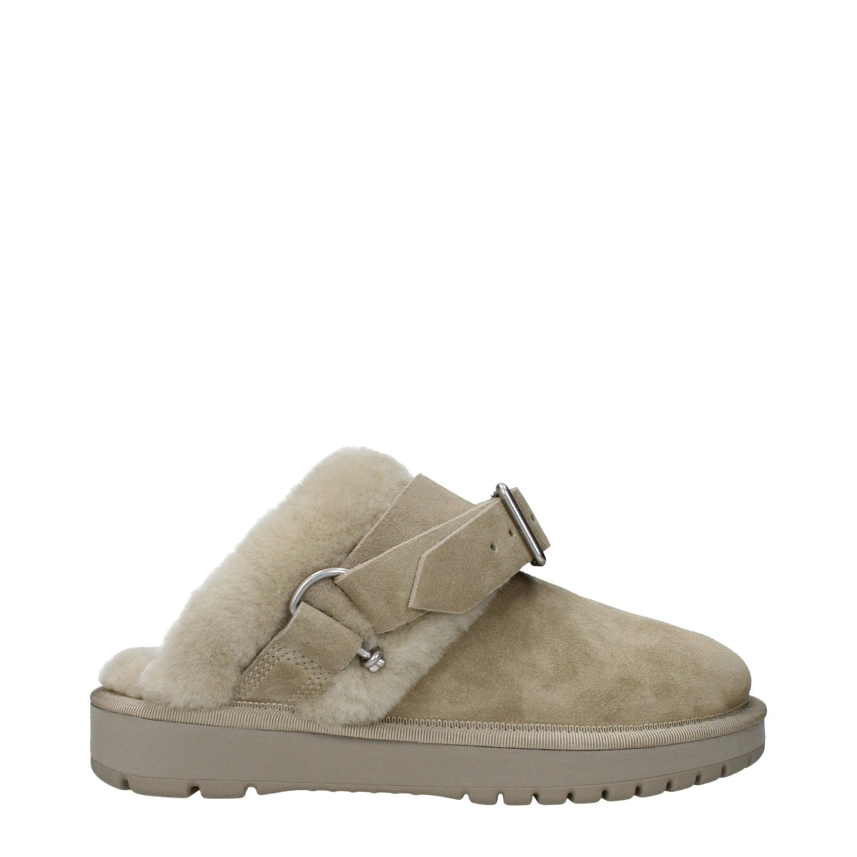 Burberry Green Leather Slippers - HBPS Beauty & Fashion