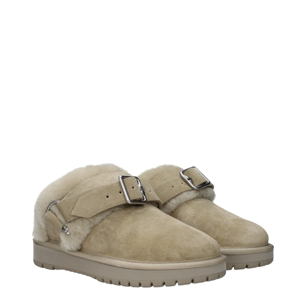 Burberry Green Leather Slippers - HBPS Beauty & Fashion