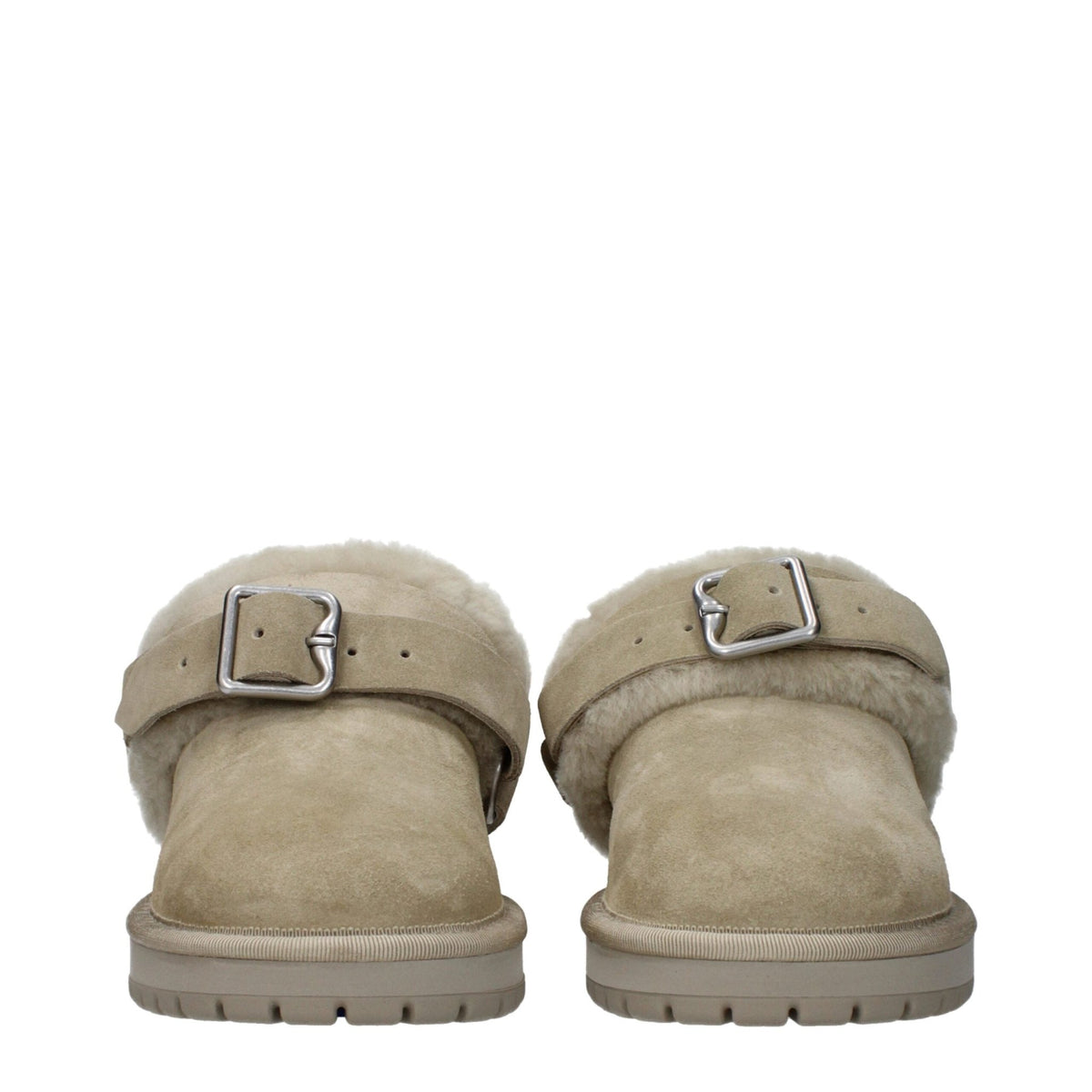 Burberry Green Leather Slippers - HBPS Beauty & Fashion
