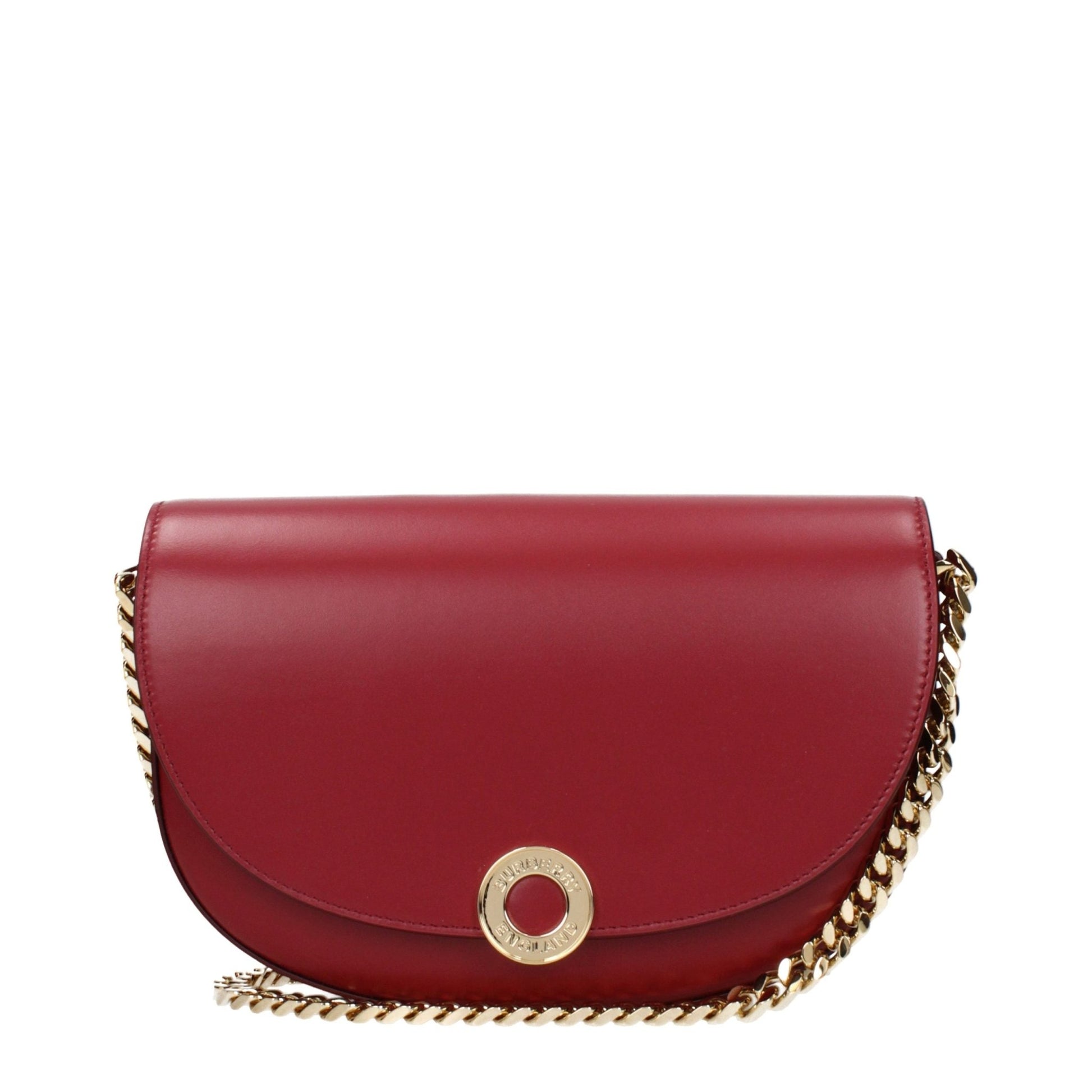 Burberry Red Leather Shoulder Bag - HBPS Beauty & Fashion