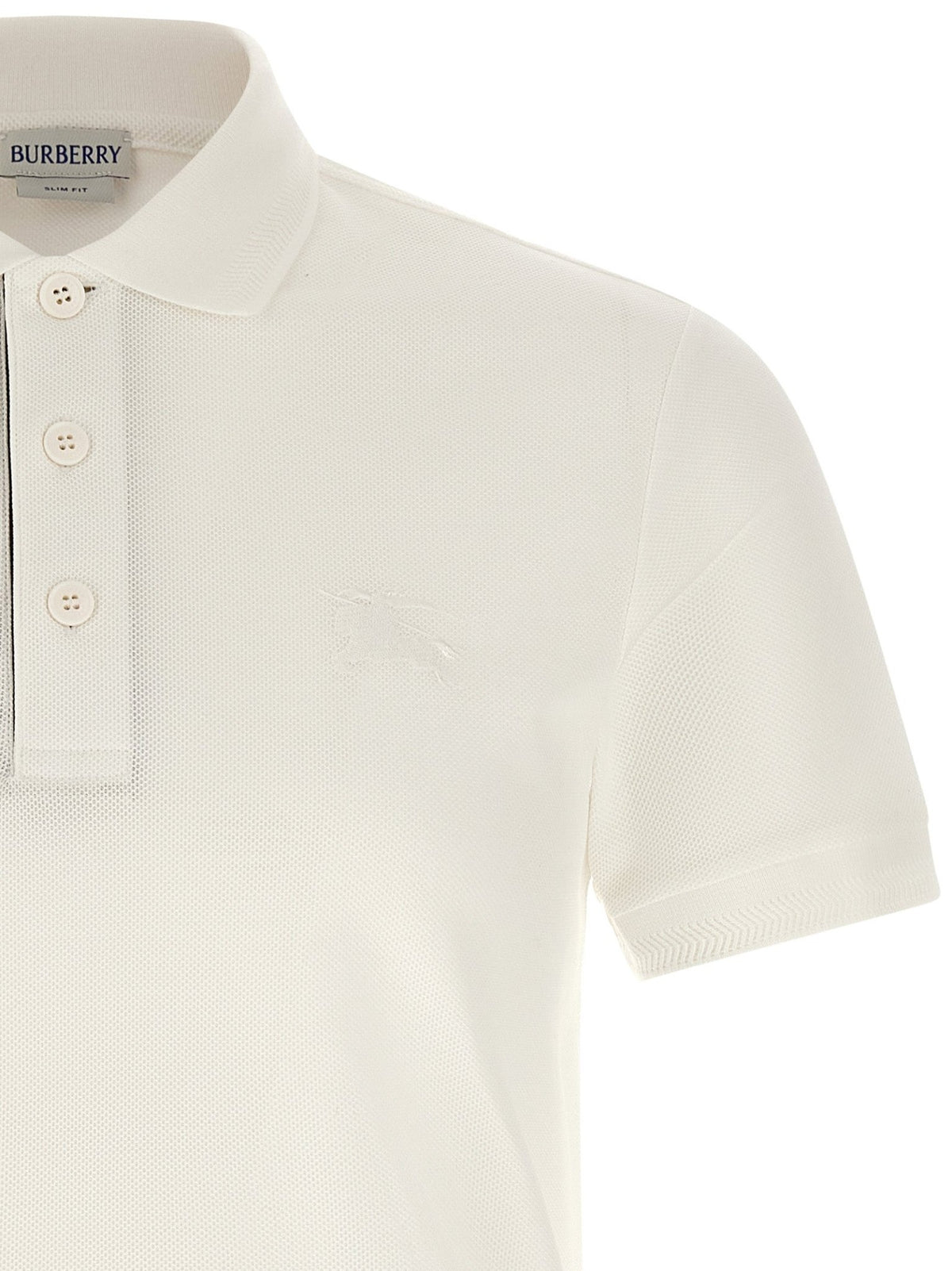 Burberry White Cotton Polo Shirt - HBPS Beauty & Fashion