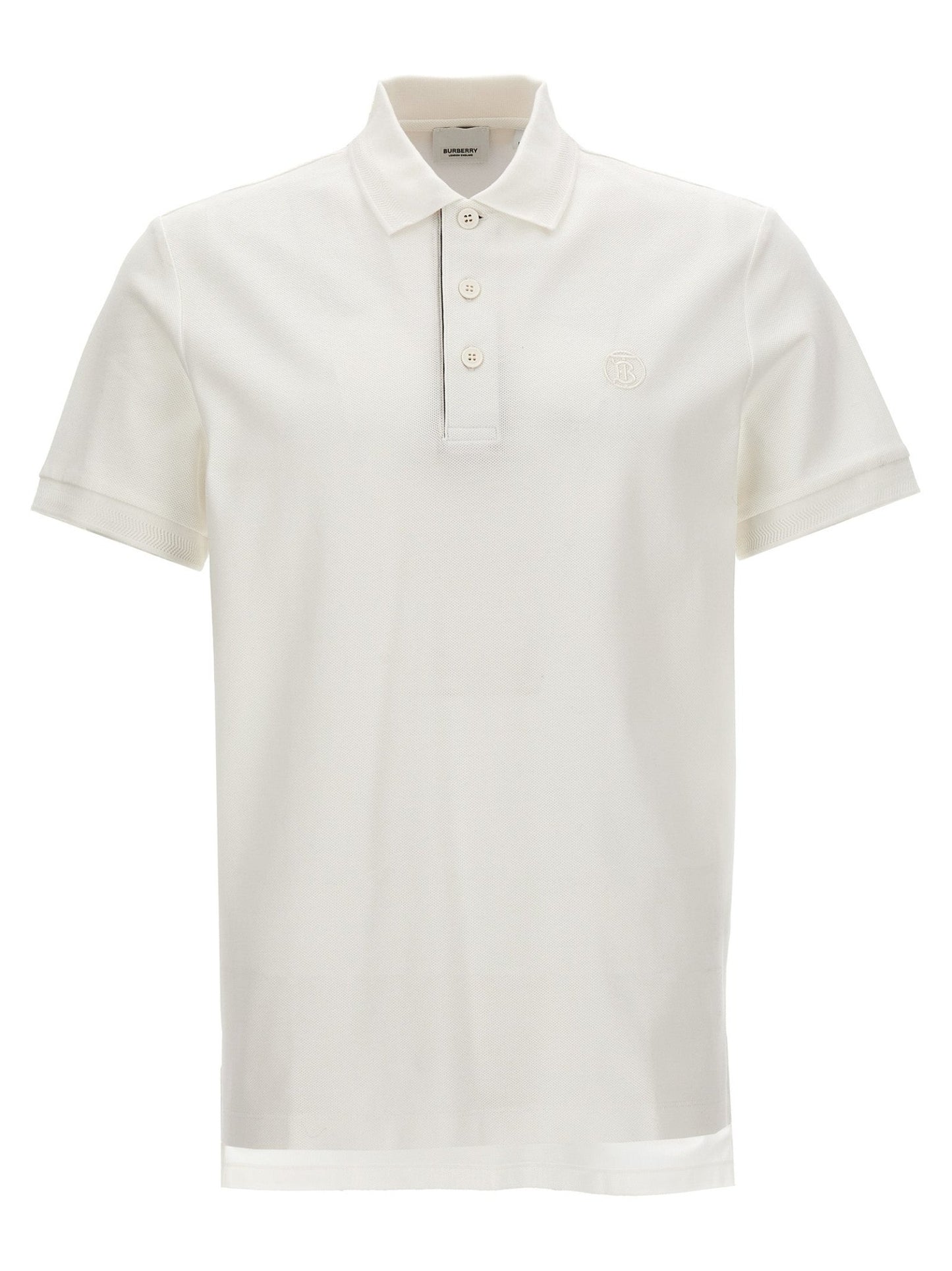 Burberry White Cotton Polo Shirt - HBPS Beauty & Fashion