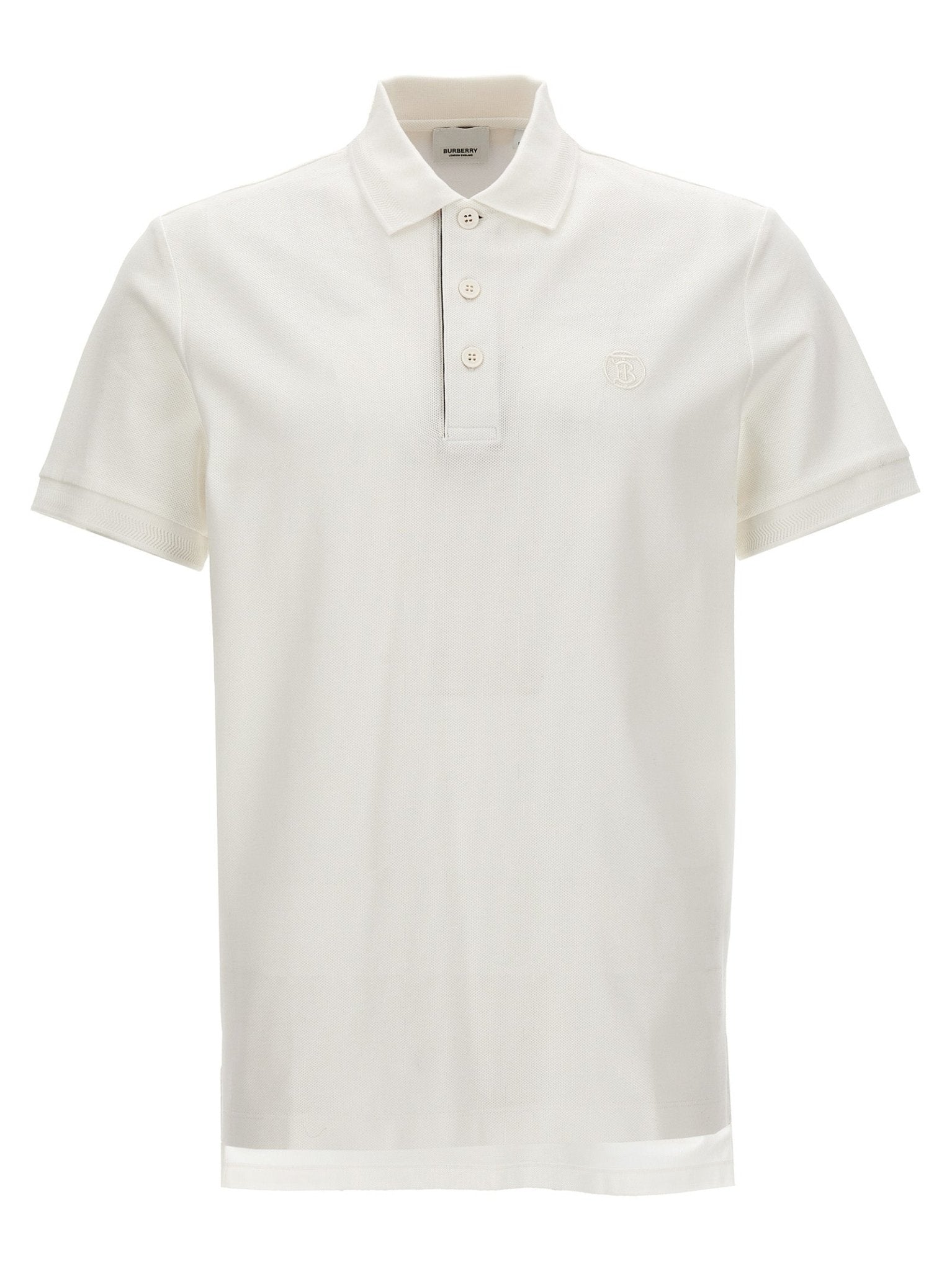 Burberry White Cotton Polo Shirt - HBPS Beauty & Fashion