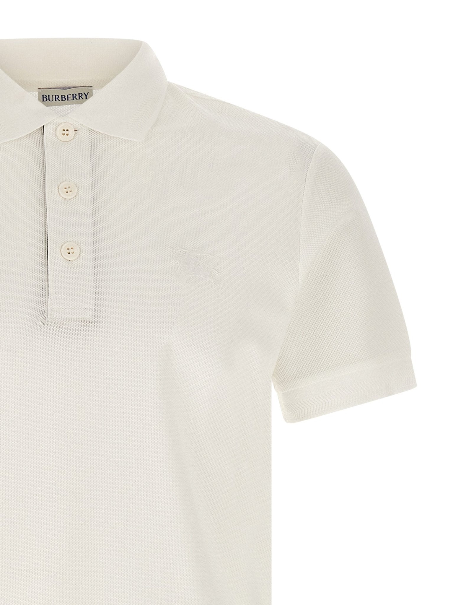 Burberry White Cotton Polo Shirt - HBPS Beauty & Fashion