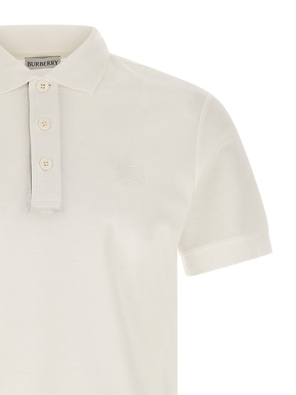 Burberry White Cotton Polo Shirt - HBPS Beauty & Fashion