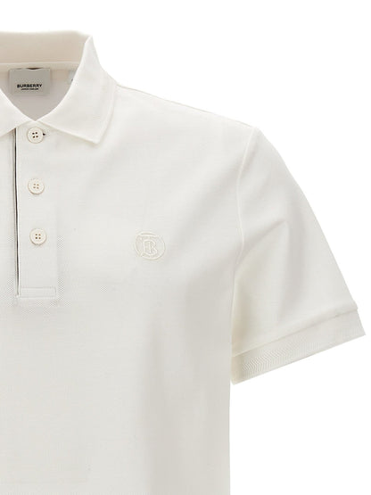 Burberry White Cotton Polo Shirt - HBPS Beauty & Fashion