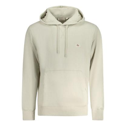 Calvin Klein Beige Cotton Men's Hoodie - HBPS Beauty & Fashion