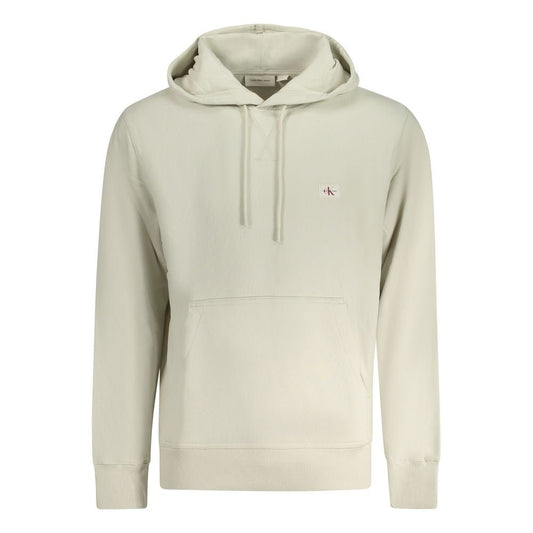 Calvin Klein Beige Cotton Men's Hoodie - HBPS Beauty & Fashion