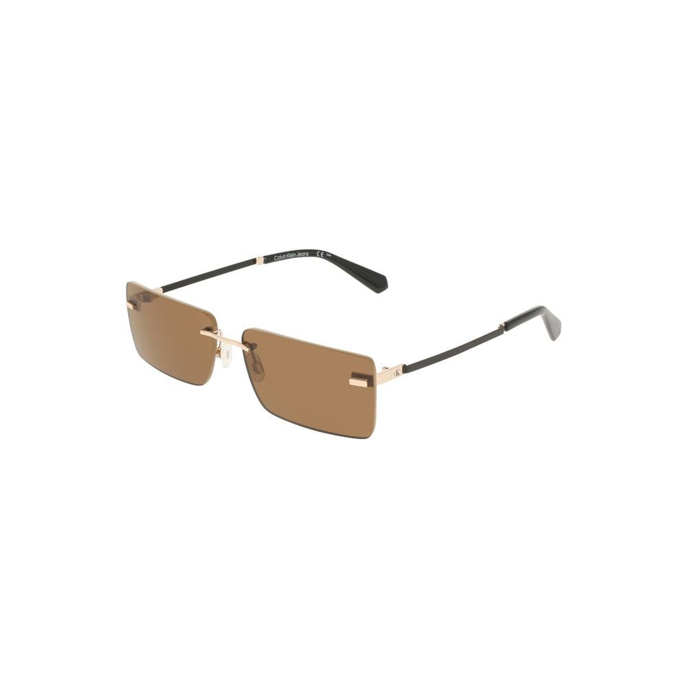 Calvin Klein Beige Metal Women Sunglasses - HBPS Beauty & Fashion
