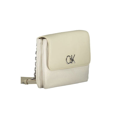 Calvin Klein Beige Polyester Women Handbag - HBPS Beauty & Fashion