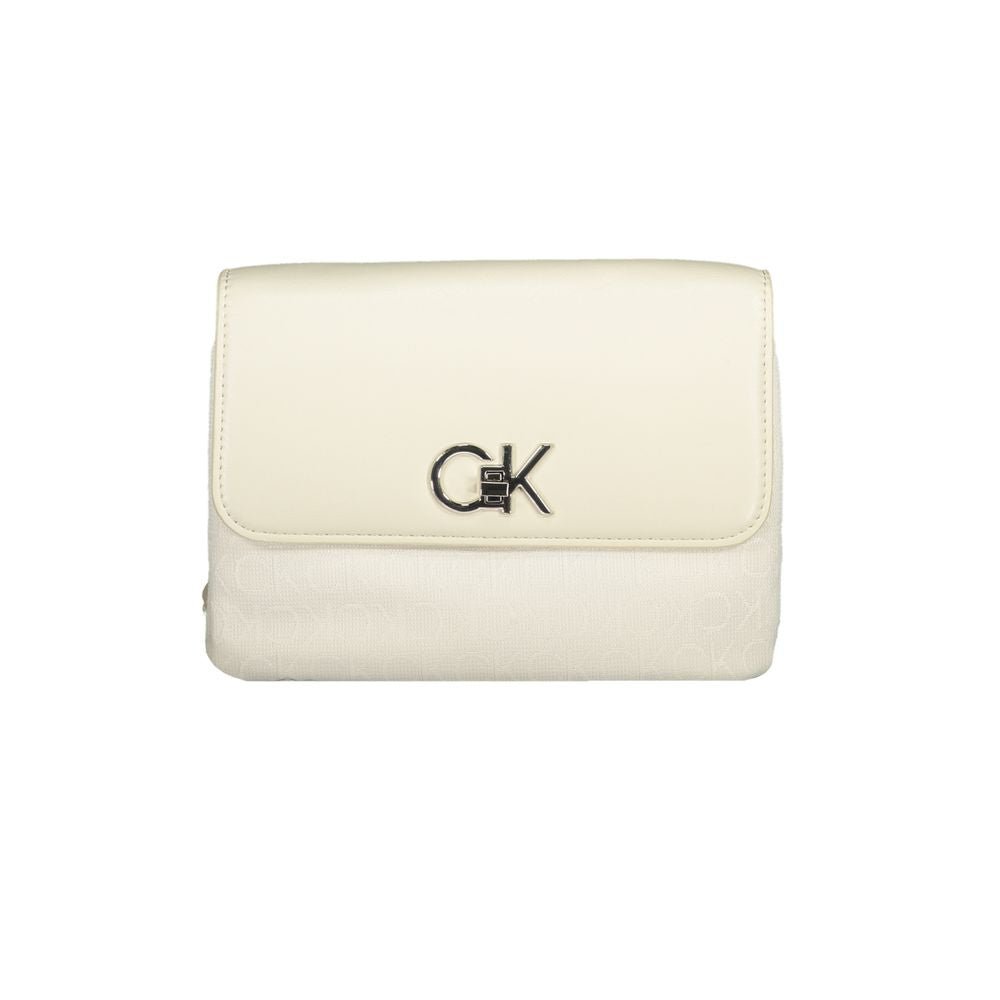 Calvin Klein Beige Polyester Women Handbag - HBPS Beauty & Fashion