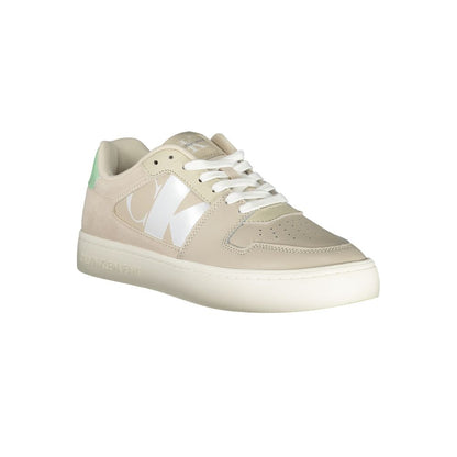 Calvin Klein Beige Polyurethane Women Sneaker - HBPS Beauty & Fashion