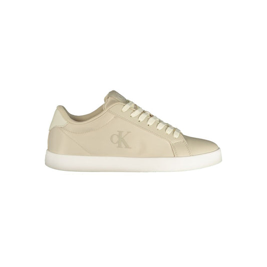 Calvin Klein Beige Polyurethane Womens Sneaker - HBPS Beauty & Fashion