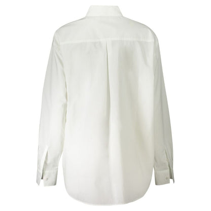 Calvin Klein Bianco Cotton Woman Shirt - HBPS Beauty & Fashion