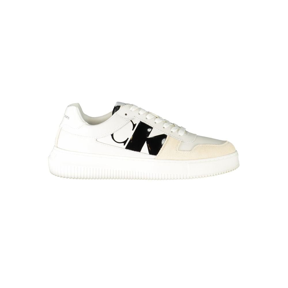 Calvin Klein Bianco Leather Men Sneaker - HBPS Beauty & Fashion