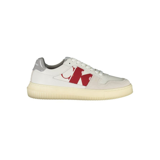 Calvin Klein Bianco Leather Men Sneaker - HBPS Beauty & Fashion
