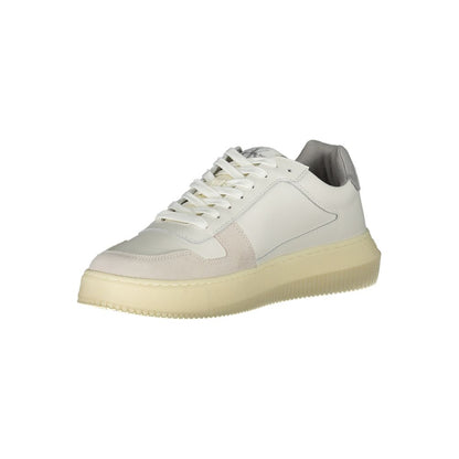 Calvin Klein Bianco Leather Men Sneaker - HBPS Beauty & Fashion