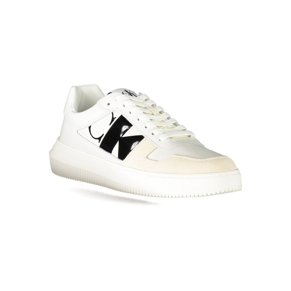 Calvin Klein Bianco Leather Men Sneaker - HBPS Beauty & Fashion