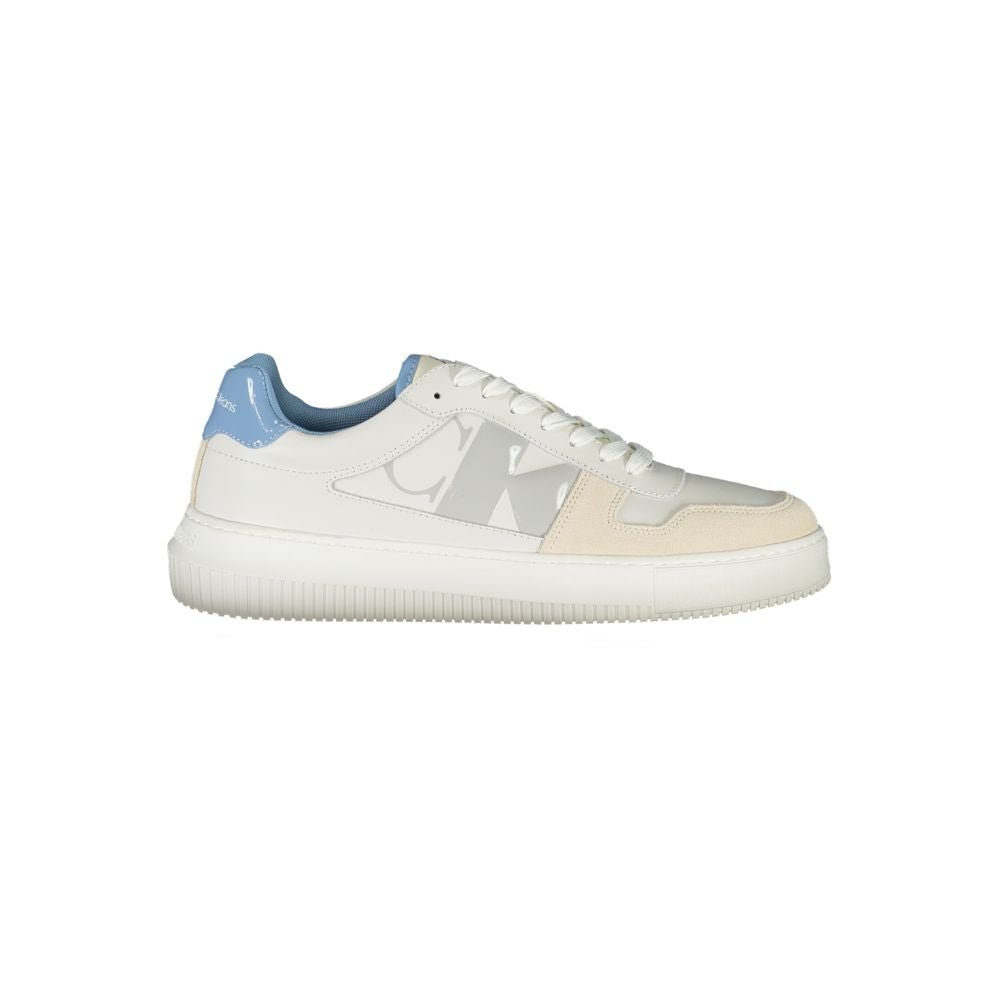 Calvin Klein Bianco Leather Mens Sneaker - HBPS Beauty & Fashion