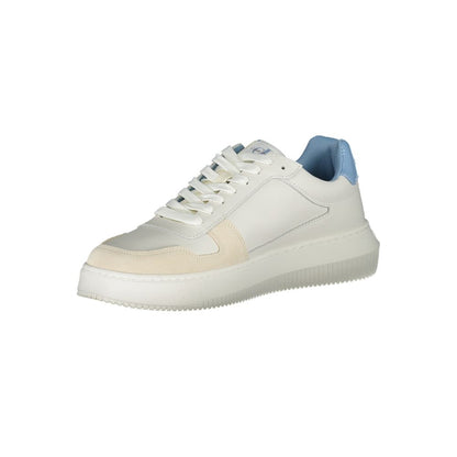 Calvin Klein Bianco Leather Mens Sneaker - HBPS Beauty & Fashion