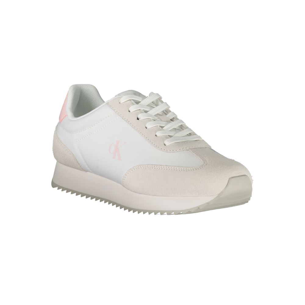 Calvin Klein Bianco Leather Woman Sneaker - HBPS Beauty & Fashion