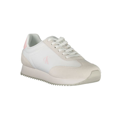 Calvin Klein Bianco Leather Woman Sneaker - HBPS Beauty & Fashion