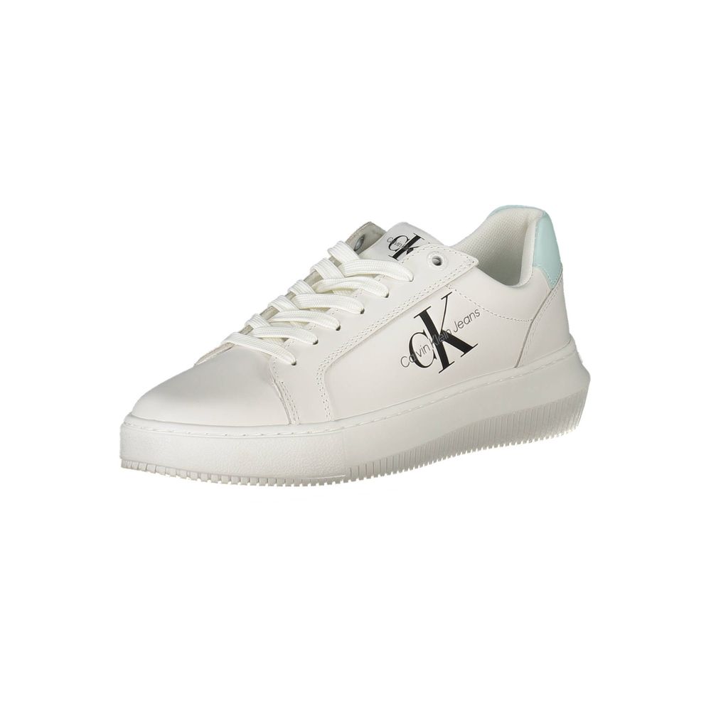 Calvin Klein Bianco Leather Women Sneaker - HBPS Beauty & Fashion