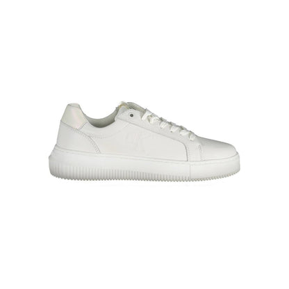 Calvin Klein Bianco Leather Women Sneaker - HBPS Beauty & Fashion