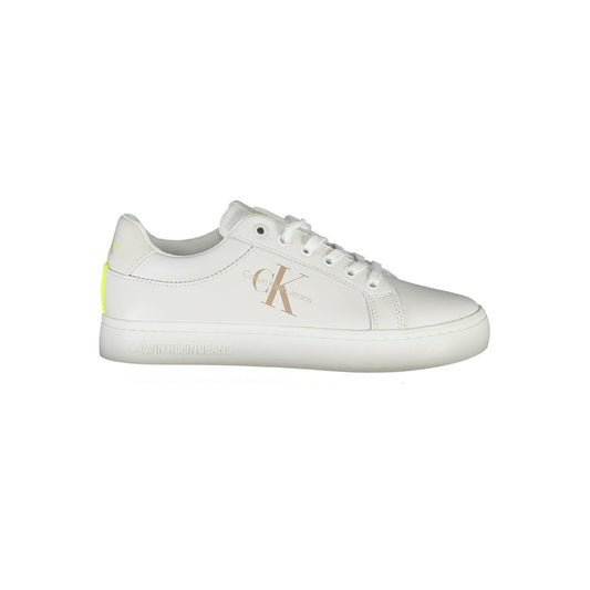Calvin Klein Bianco Leather Women Sneaker - HBPS Beauty & Fashion