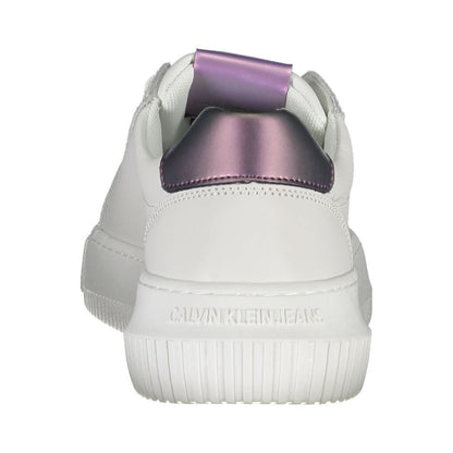 Calvin Klein Bianco Leather Women Sneaker - HBPS Beauty & Fashion