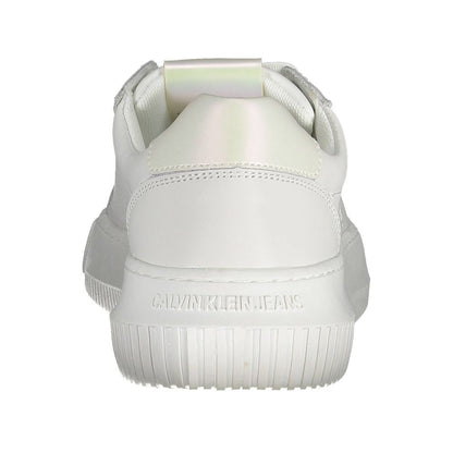 Calvin Klein Bianco Leather Women Sneaker - HBPS Beauty & Fashion