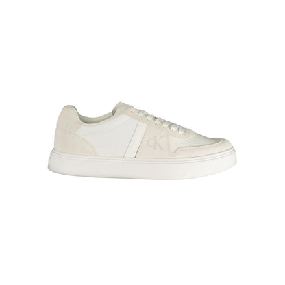 Calvin Klein Bianco Polyester Mens Sneaker - HBPS Beauty & Fashion
