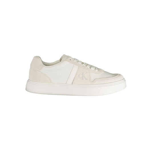 Calvin Klein Bianco Polyester Mens Sneaker - HBPS Beauty & Fashion