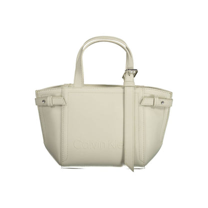 Calvin Klein Bianco Polyester Women Handbag - HBPS Beauty & Fashion