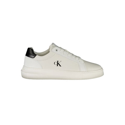Calvin Klein Bianco Polyurethane Men Sneaker - HBPS Beauty & Fashion