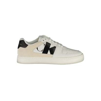 Calvin Klein Bianco Polyurethane Men Sneaker - HBPS Beauty & Fashion