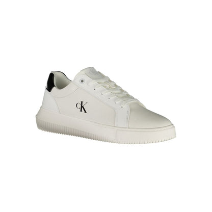 Calvin Klein Bianco Polyurethane Men Sneaker - HBPS Beauty & Fashion