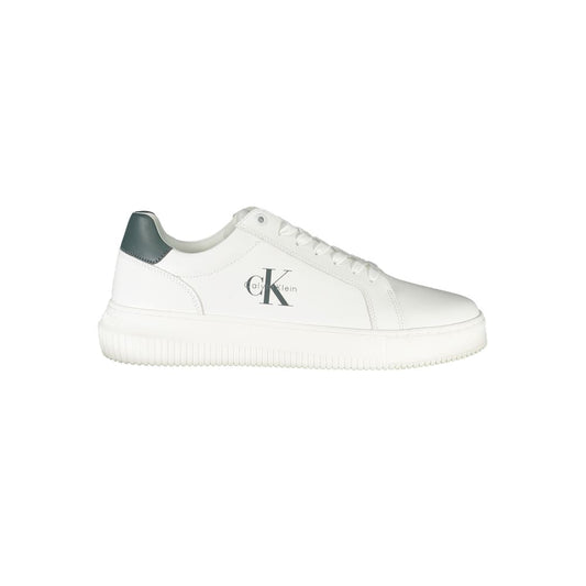 Calvin Klein Bianco Polyurethane Men Sneaker - HBPS Beauty & Fashion