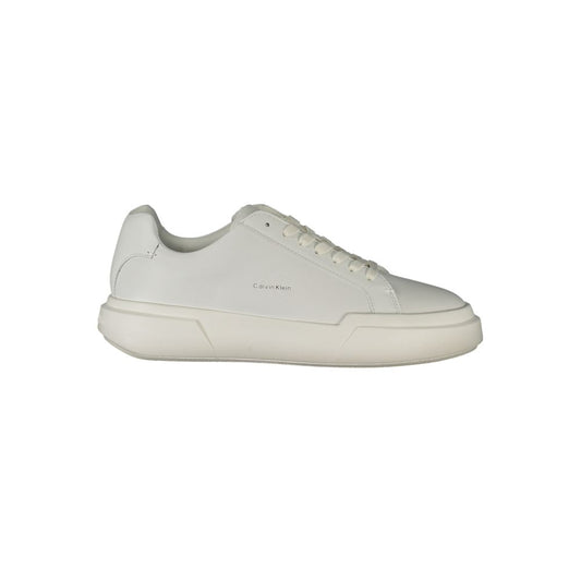 Calvin Klein Bianco Polyurethane Women Sneaker - HBPS Beauty & Fashion