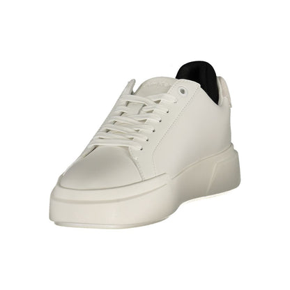 Calvin Klein Bianco Polyurethane Women's Sneaker - HBPS Beauty & Fashion