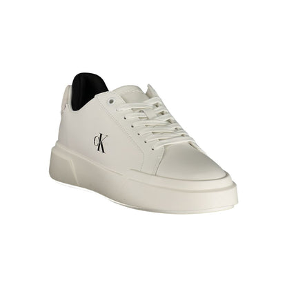 Calvin Klein Bianco Polyurethane Women's Sneaker - HBPS Beauty & Fashion
