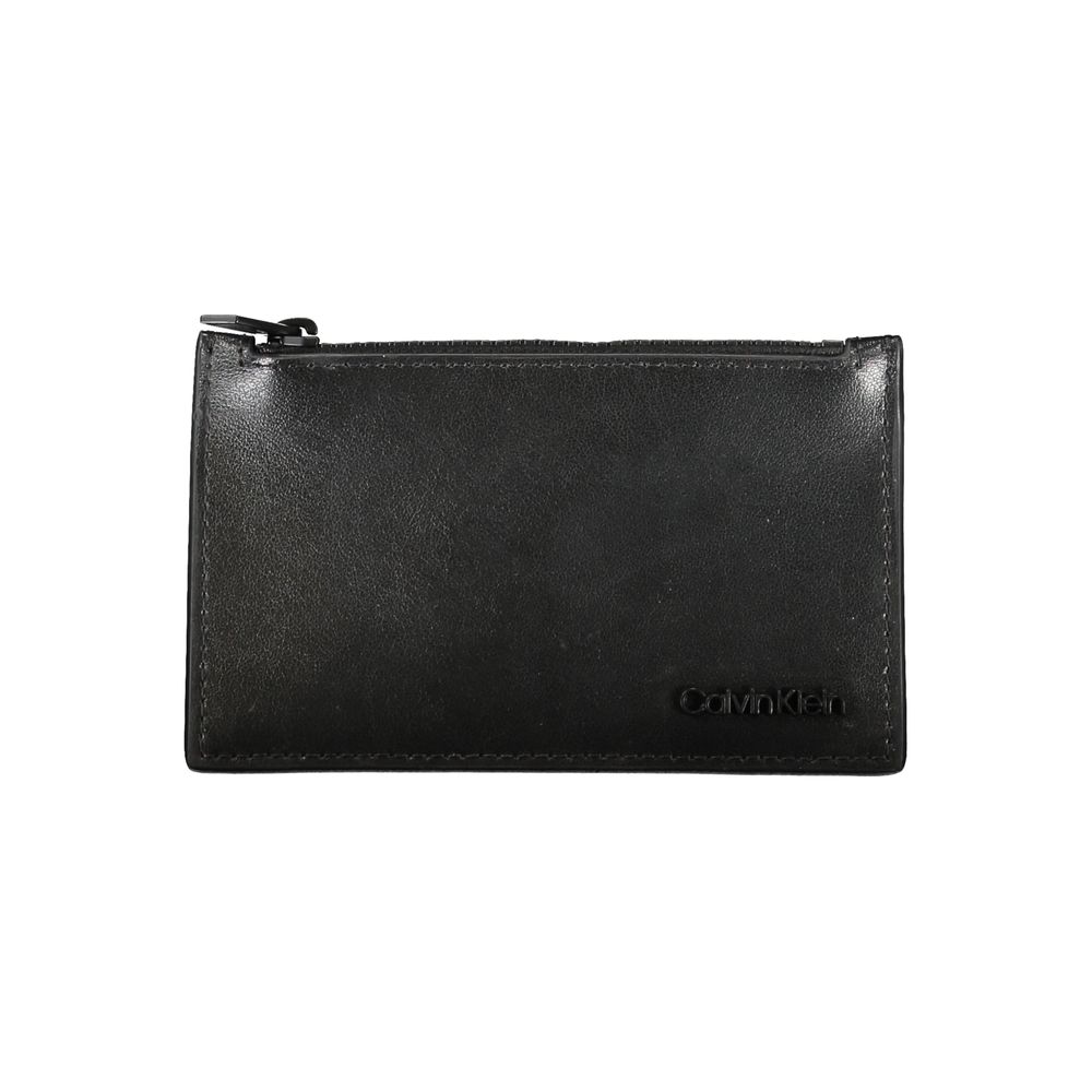 Calvin Klein Black Leather Men Wallet - HBPS Beauty & Fashion
