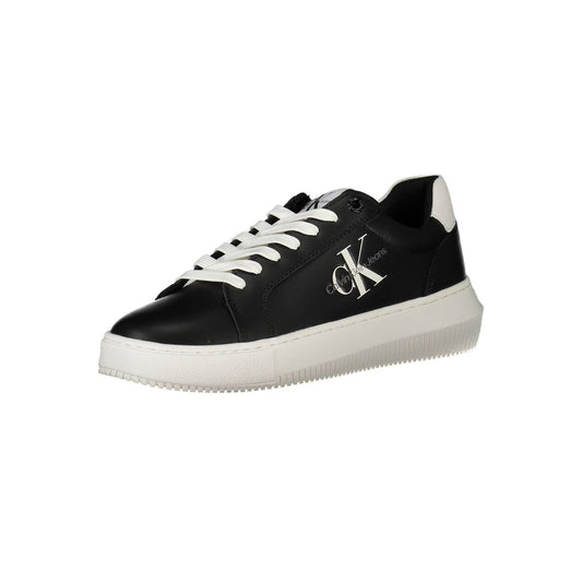 Calvin Klein Black Leather Women Sneaker - HBPS Beauty & Fashion